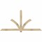 Ekena Millwork Redmond Rough Sawn Timber Gable Bracket, Douglas Fir, 84"W x 42"H x 2"D x 4"F, 12/12 Pitch GBW084X42X0204RED00RDF - alternate 1
